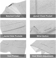 Vente directe usine – Costumes de mariage et smokings personnalisés pour hommes, coupe ajustée, blazer formel, costumes d'affaires, imperméables pour l'extérieur, modèle simple