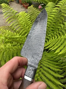 Edge Master Manufacture Handmade Damascus Chef <b>Knife</b> with Wooden Handle for <b>Kitchen</b> Use Damascus Blade and Comfortable Grip - Product Image 4