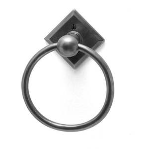 Support de serviette en fer design pour salle de bain, avec quincaillerie d'installation facile incluse pour une pose rapide - Product Image 2