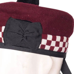 Chapeau Balmoral écossais marron 100 % laine avec pompon noir, fait main, traditionnel, pour kilt et tenue des Highlands - Product Image 5