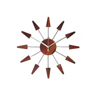 C Shape Modern Minimalist Wall Clock Abstract Geometric Design Quartz Analog Metal <b>Round</b> Silent Living Room Decor Hanging Clock - Product Image 2