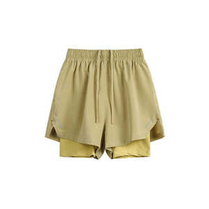 Shorts de sport décontractés 2-en-1 pour hommes, avec logo personnalisé, taille élastique, anti-plis, pour l'été - Product Image 1