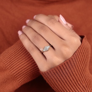 Vintage Princess Cut Lab Grown Diamond Ring Milgrain Halo Engagement Ring 14K Gold Antique <b>Bridal</b> Wedding Ring Wholesale - Product Image 5