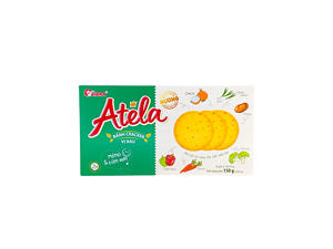 HALAL ISO ATELA galletas crujientes de verduras 150G caja de bolsita de sabor dulce salado embalaje FMCG Vietnam sabor salado bocadillo exótico - Product Image 3