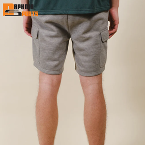 Shorts cargo pour hommes de haute qualité, pour la course à pied et la salle de sport, faible MOQ, confortables, motif uni, service OEM disponible - Product Image 4