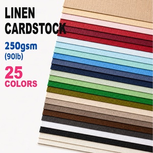 12x12 Inch Linen Cardstock 250gsm(90lb) Color Paper for Decorative <b>Scrapbook</b> DIY Craft Project Die-Cut Card Making & Paperboards - Product Image 1