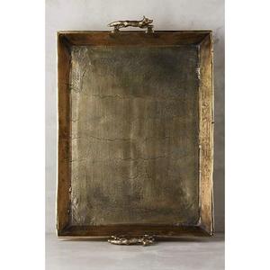 Bandeja de Servicio de Lujo con Asas para Decoración de Bodas, Uso Comercial, Bandejas Rectangulares Grandes Hechas a Mano, Bandeja Moderna, Gran Venta - Product Image 1