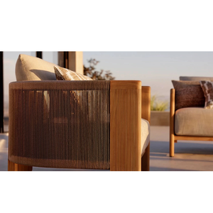 Elegant <b>Outdoor</b> Dining <b>Table</b> Solid Teak <b>Round</b> <b>Table</b> Fluted Pedestal Base Smooth Rounded Edge Eco-Friendly Premium Design - Product Image 6