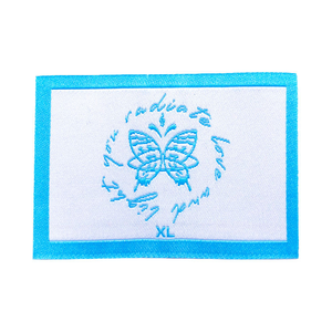 ป้ายทอแบบใหม่ล่าสุดปี 2026 ป้ายติดเสื้อผ้าทรงตรงทันสมัย ป้ายทอขนาดสั่งทำได้ - Product Image 5