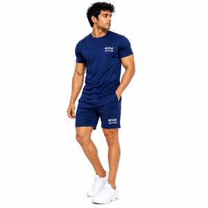 Camiseta Deportiva de Invierno para Hombre, Marca GYM ACTIVE ENTERPRISES, Estilo Vintage, Color Azul Marino, Cuello Alto, Tejida, 100% Poliéster Ecológico, ODM - Product Image 1