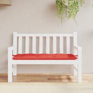 Coussin de banc de jardin en tissu Oxford rouge 47,2"x19,7"x2,8" – Coussins et oreillers d'extérieur - Product Image 3