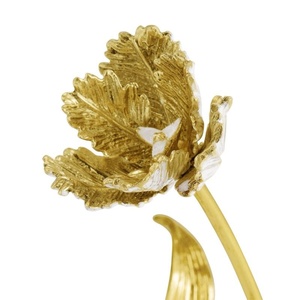 Butterfly Ginkgo Gold Decorative <b>Objects</b> Sculpture Eye Catching Look Flowers And Leaves Designer High Standard Quality - Product Image 2