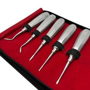 Élévateur dentaire pour extraction, élévateur de luxeur de racine courbé en acier inoxydable, kit de soins bucco-dentaires pour laboratoire dentaire - Product Image 3