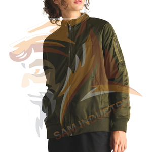 Hot Selling <b>Light</b> Weight Comfortable Satin <b>Jackets</b> Women Custom Color Quick Dry Women Satin Varsity <b>Jackets</b> - Product Image 3