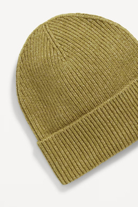 Olive <b>Green</b> <b>Beanie</b> Hat Unisex Adult Casual Winter Cap 100% Acrylic Knitted Solid Color Ribbed Cuff Design - Product Image 3