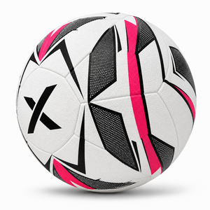 Balón de Fútbol con Superficie Texturizada Personalizada X |   Blanco Azul Dorado |   Logotipo X |   Fabricante OEM ODM |   Diseño Premium |   Calidad Premium | - Product Image 2