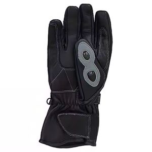 Guantes de Carreras de Medio Dedo, de Cuero PU Rojo y Negro, con Protección para la Palma, Correa de Muñeca Ajustable, para Ciclismo al Aire Libre, Unisex - Product Image 4