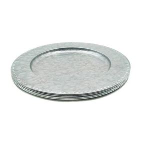 Round Gold Metal Charger <b>Plate</b> Solid Hammered Design Glam Style Handmade Dinnerware for Party Table Setting charger <b>plate</b> - Product Image 2
