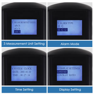Detector de Radiación Digital, Contador Geiger, Monitorea Rayos X, Y y β Duros, 0.01~1000μSv/h, Tubo GM con Compensación de Energía y Alarma - Product Image 4