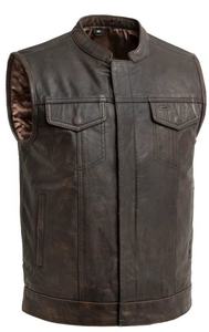 Chaleco de Motociclismo de Cuero Genuino de Alto Rendimiento, a la Moda, para Hombre, Talla Grande, Resistente al Viento, Impermeable, Protector y de Seguridad - Product Image 6