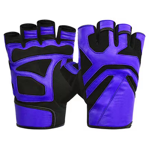 Gants de fitness légers en cuir, demi-doigts, respirants, pour la musculation, l'exercice, la musculation et l'entraînement - Product Image 2