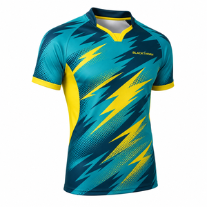 เสื้อรักบี้ฟุตบอลผู้ชายแบบสั่งทำพิเศษสำหรับผู้ใหญ่และเยาวชน พิมพ์ลายแบบซับลิเมชั่น ชุดทีมแบบกำหนดเอง ชื่อและหมายเลขผู้เล่น - Product Image 6