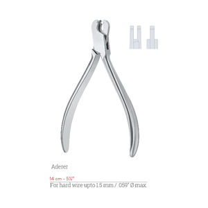 Instrumentos Quirúrgicos de Diseño y Fabricación Artesanal a Precio Competitivo: Pinzas Aderer para Cortar y Doblar Alambre Duro de Dentavex - Product Image 2