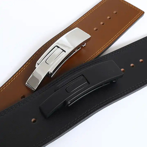 Ceinture de musculation unisexe en cuir véritable respirante et réglable avec boucle à levier, protection complète pour les squats - Product Image 6