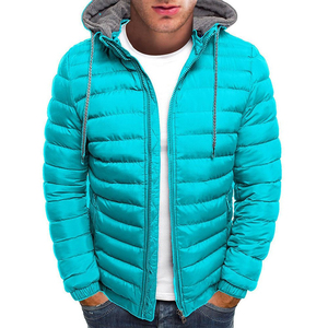 Wholesale Custom <b>Men</b>’s Waterproof Puffer Jacket Plus Size Warm Breathable Quilted Bubble Winter <b>Coat</b> Outdoor Padded Jacket OEM - Product Image 6