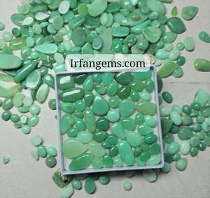 ขายส่ง IRFANGEMS พลอยไครโซเพรสธรรมชาติ สีเขียว ทรงคาโบชอง รูปไข่ ขนาด 20-40 มม. รับรองโดยบุคคลที่สาม คุณภาพสูง พร้อมลวด - Product Image 2