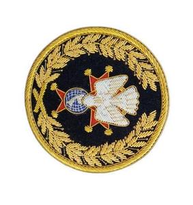 Broderie 3D en fil métallique faite à la main / Badges de regalia maçonniques en forme de cœur pour adultes unisexes Vente directe - Product Image 3