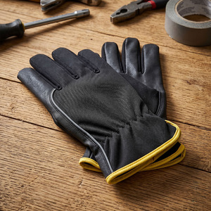 Guantes de Conducción de Cuero de Cabra de Alta Resistencia, con Muñequera Ajustable, Resistentes al Calor, Personalizables, para Uso General - Product Image 6