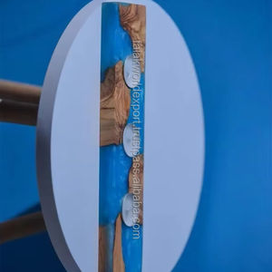 Porte-bougie en bois et époxy élégant Cadeau unique de décoration pour elle pour la pendaison de crémaillère et Noël par FWE - Product Image 1