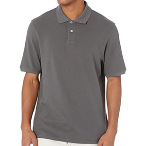 Polo à manches courtes pour homme, nouvelle collection, haute qualité, col montant, t-shirt uni, impression personnalisée OEM, polo de haute qualité - Product Image 2