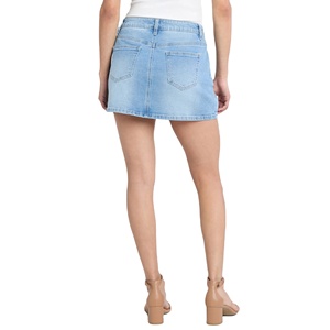 Fournisseur du Bangladesh Jupes en jean délavé mini grande taille pour femmes Jupes personnalisées à la mode de qualité supérieure pour les femmes - Product Image 3