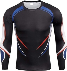 Camiseta de Compresión Sublimada Personalizada - Camiseta de Manga Larga para Entrenamiento de BJJ para Hombre - Product Image 3