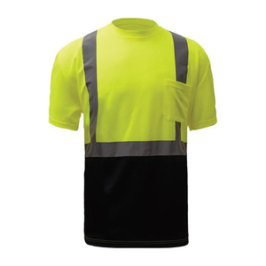 Camiseta de trabajo de manga corta reflectante de alta visibilidad para hombre, impermeable, con logotipo y talla personalizados para uniformes de trabajo en equipo. - Product Image 1