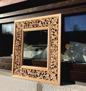 กรอบกระจกไม้ขนาดเล็กสำหรับติดผนังชิ้นส่วนสำหรับตกแต่งและใช้งานได้สำหรับห้องพักขนาดกว้างขวางจากอินเดีย - Product Image 3