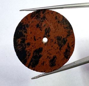 Natural Mahogany Obsidian Dial Size 31.50 mm Round Flat Disc Thickness 1.50mm Classic Elegant Vintage Luxury Watch <b>Face</b> - Product Image 4