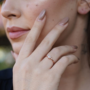 Dazzling Diamond 925 Sterling Silver Engagement Ring Rose Gold Plated Claw Setting Trendy Fine Jewelry Women Wedding Party - Product Image 5