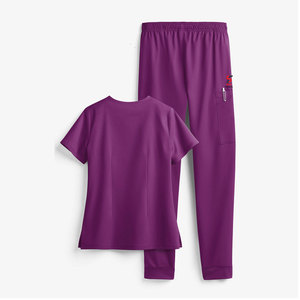 Vêtements médicaux anti-rides Solid Trader, douceur supérieure, pour techniciens de laboratoire et personnel infirmier, uniforme d'hôpital élégant - Product Image 2