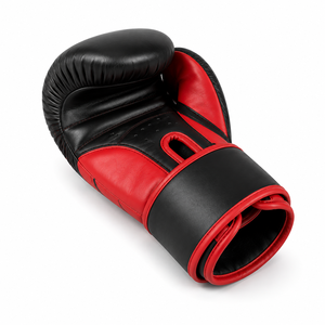 Custom Logo Cowhide Leather Velcro Closure Boxing <b>Gloves</b> for Boxing Training Sparring Kickboxing MMA Workout OEM - Product Image 6