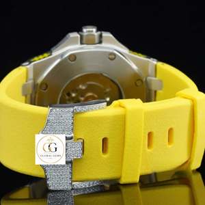 Reloj de Pulsera Analógico de Diamantes de Buena Calidad, Color Verde, con Caja y Correa de Acero Inoxidable para Hombre y Mujer, Disponible al Mejor Precio - Product Image 2