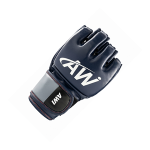 Gants de MMA demi-doigts en cuir avec support de poignet Velcro pour arts martiaux adultes - Product Image 2