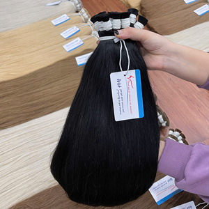 Extensiones de Cabello Natural Liso al Por Mayor, 100% Cabello Humano Vietnamita, Sin Caída, Muy Brillante, Disponible en Muchas Longitudes, Gran Stock - Product Image 1