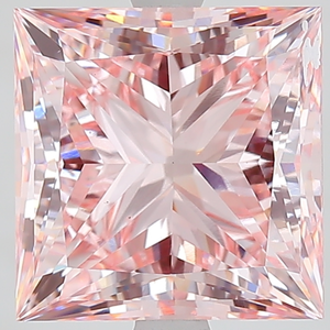 Diamante de Laboratorio de 5 Quilates, Corte Princesa, Color Rosa Intenso, Claridad VS, Certificado IGI, Excelente Diamante Suelto para Joyería - Product Image 1