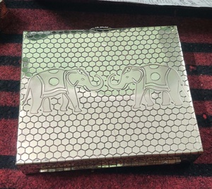 Fabrication fantastique sculpté éléphant européen cristal sac de soirée luxe doré été femmes pochette poignée détachable Feng - Product Image 6