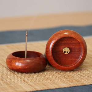 Porta Incienso Ecológico de Madera de Redwood, Mini, Sin Aroma, Difusor Aromático Portátil, para Yoga, Oficina, Viajes, Regalo - Product Image 4