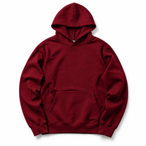 Custom Logo Fleece Hooded Pullover Hoodie 100% Cotton Oversized Sweatshirt Regular Fit Winter Streetwear - Product Image 4