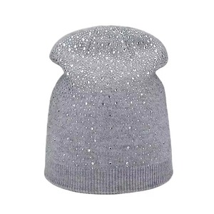 DIY Bling Rhinestone <b>Winter</b> Warm Y2K Beanie Skull Cap Pullover <b>Hat</b> Men Women Letter Graphic Bows Camouflage 100% Cotton - Product Image 5